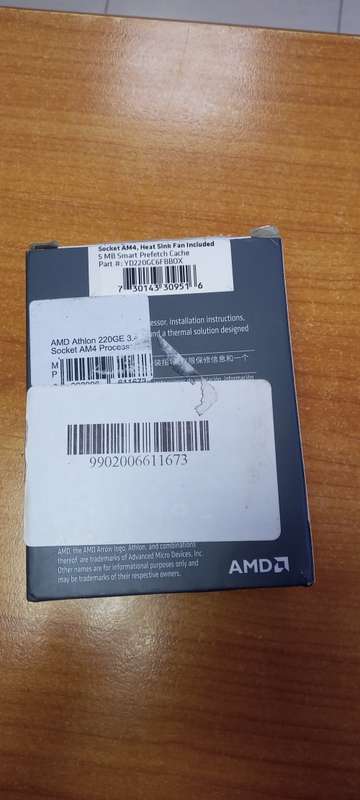 AMD Athlon 220GE Processor with Radeon Vega 3 Graphics